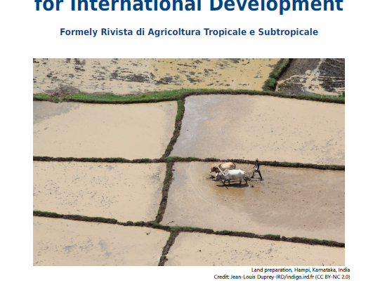 Journal of Agriculture and Environment for International Development